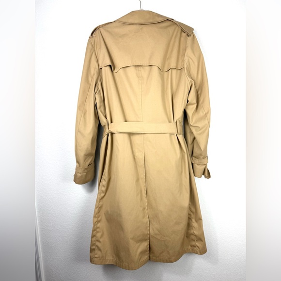 Clipper Mist vintage Classic Tan Trench Coat size 40 - Picture 9 of 14
